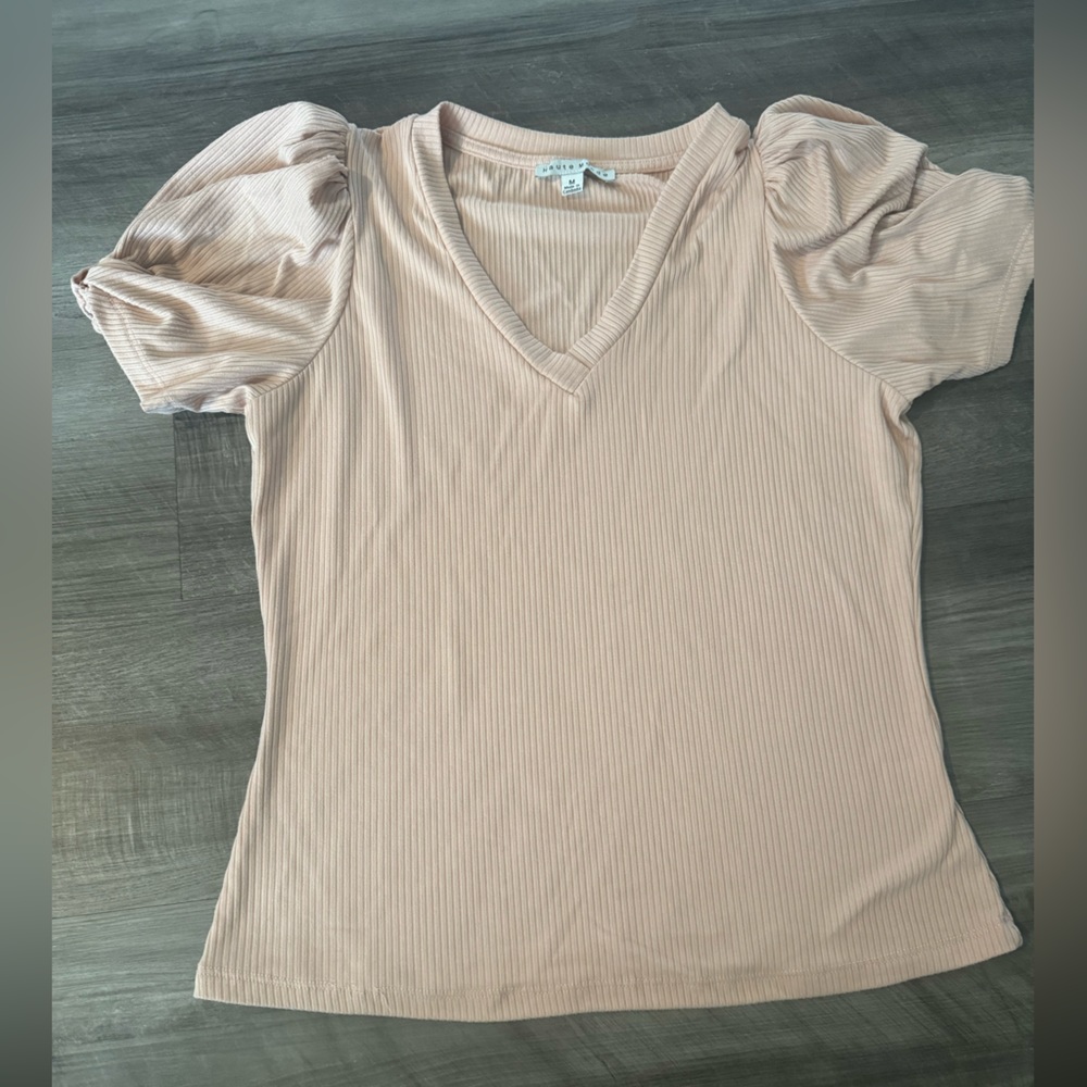 Haute Monde women’s ribbed top Medium